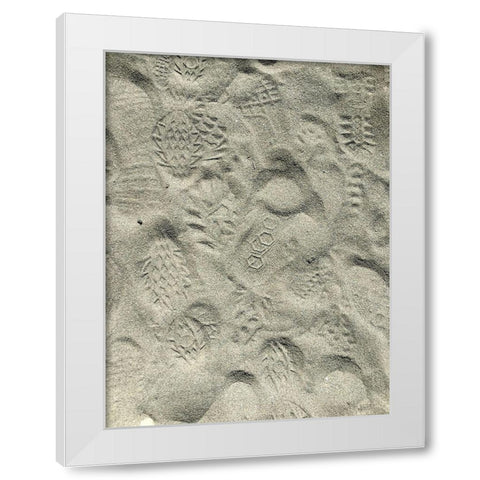 Sand Prints II White Modern Wood Framed Art Print by Grayscale