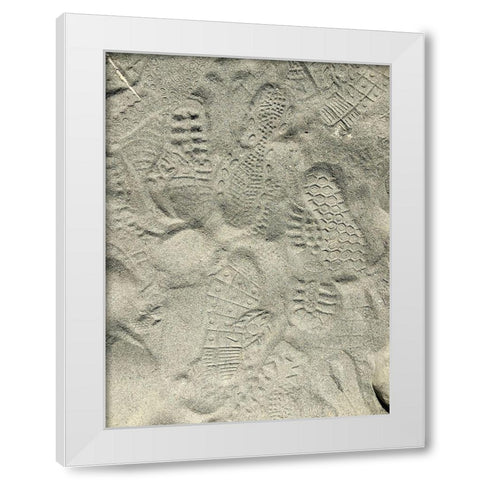Sand Prints III White Modern Wood Framed Art Print by Grayscale