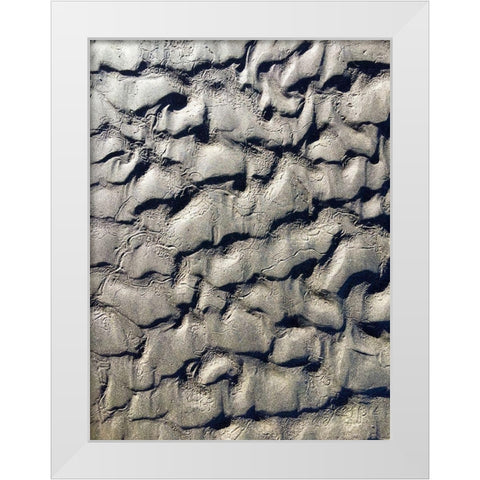 Sand Prints V White Modern Wood Framed Art Print by Grayscale