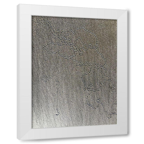 Sand Prints VIII White Modern Wood Framed Art Print by Grayscale