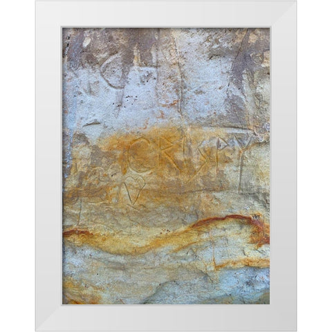 Sand Wall III White Modern Wood Framed Art Print by Grayscale