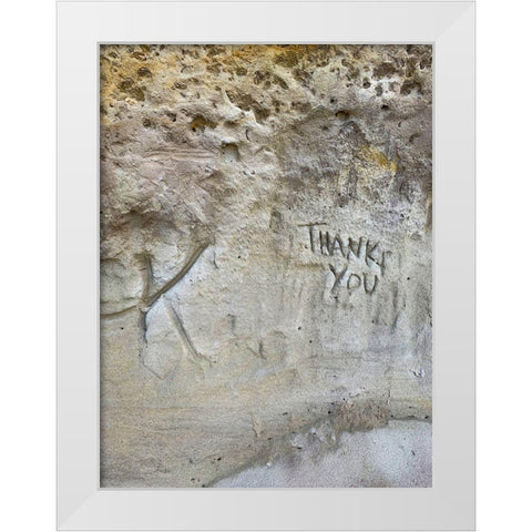 Sand Wall IV White Modern Wood Framed Art Print by Grayscale