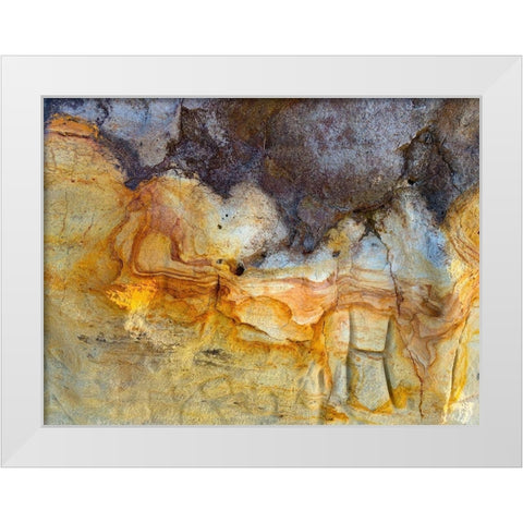 Sand Wall VI White Modern Wood Framed Art Print by Grayscale