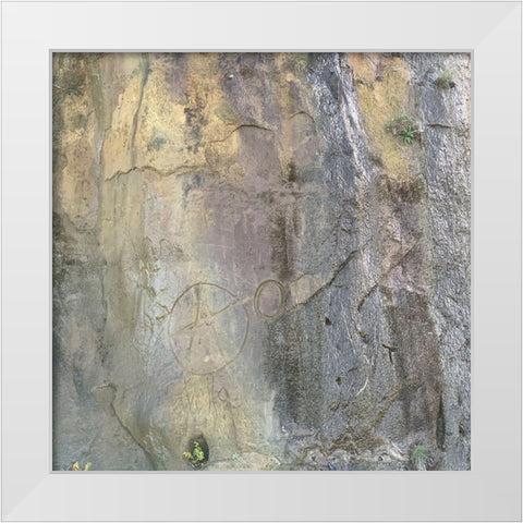 Sand Wall VII White Modern Wood Framed Art Print by Grayscale