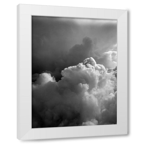 Cloudy Sky IV White Modern Wood Framed Art Print by Grayscale