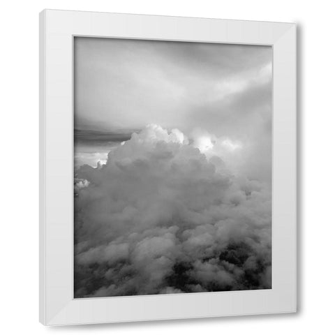 Cloudy Sky V White Modern Wood Framed Art Print by Grayscale