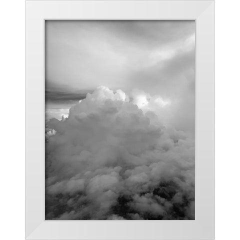 Cloudy Sky V White Modern Wood Framed Art Print by Grayscale