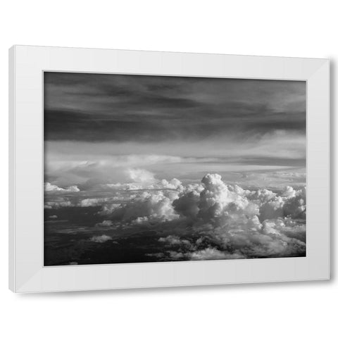 Cloudy Sky VI White Modern Wood Framed Art Print by Grayscale