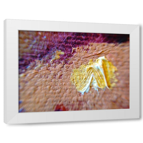 Paint Closeup II White Modern Wood Framed Art Print by Grayscale