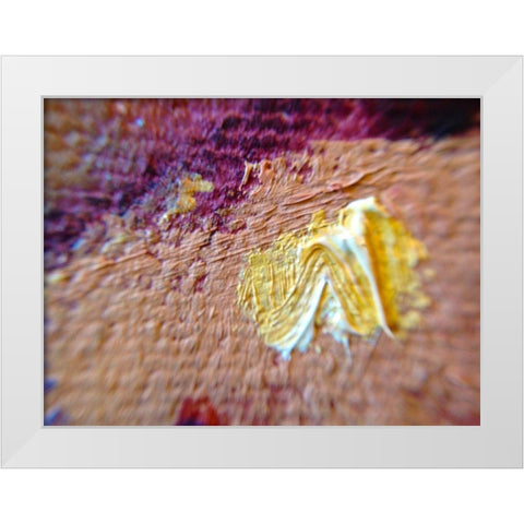 Paint Closeup II White Modern Wood Framed Art Print by Grayscale