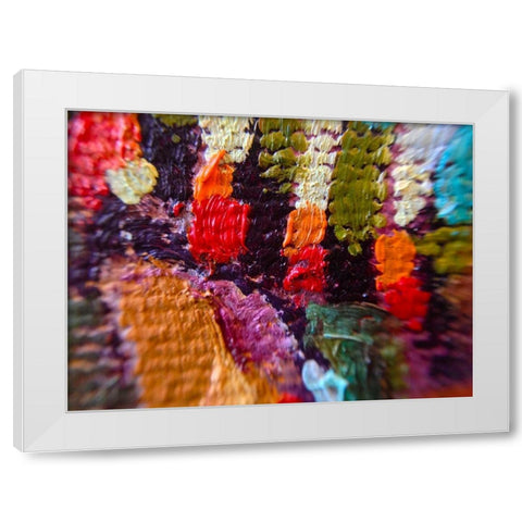 Paint Closeup VI White Modern Wood Framed Art Print by Grayscale