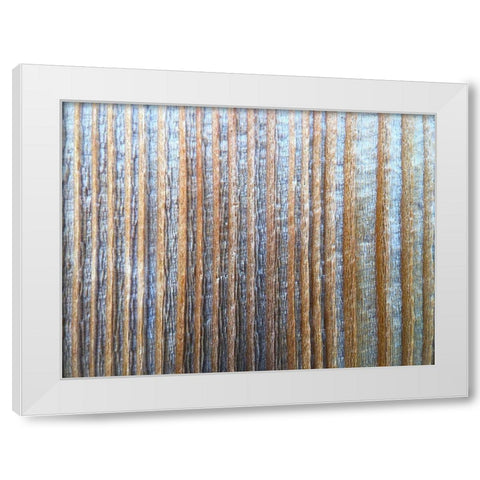 Bark Stripes I White Modern Wood Framed Art Print by Grayscale