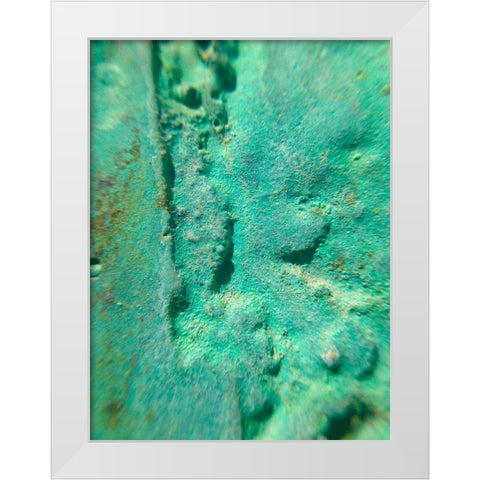 Oxidized Metal II White Modern Wood Framed Art Print by Grayscale