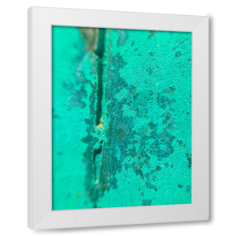 Oxidized Metal IV White Modern Wood Framed Art Print by Grayscale