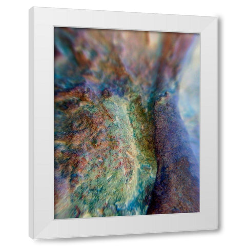 Oxidized Metal XII White Modern Wood Framed Art Print by Grayscale