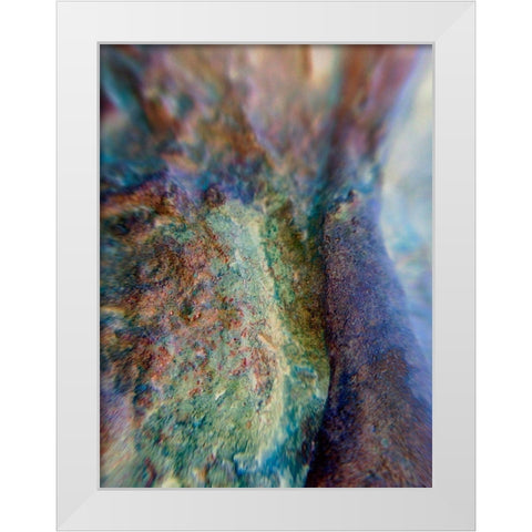 Oxidized Metal XII White Modern Wood Framed Art Print by Grayscale