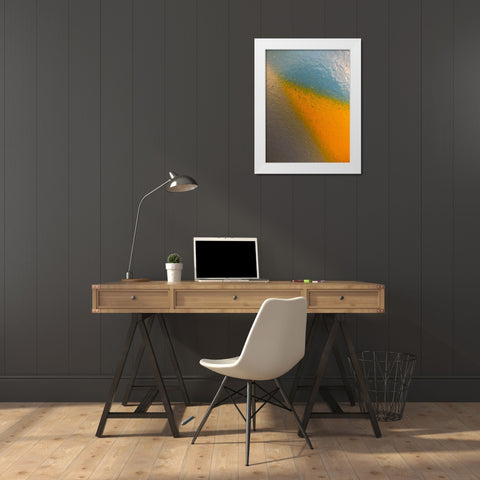 Paint Closeup XIII White Modern Wood Framed Art Print by Grayscale