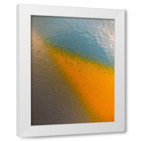 Paint Closeup XIII White Modern Wood Framed Art Print by Grayscale