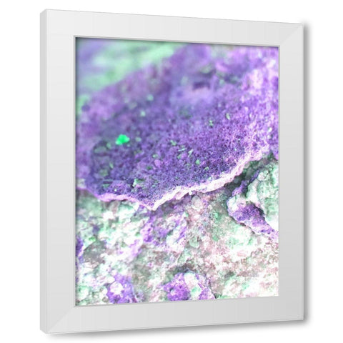 Purple Aggregate I White Modern Wood Framed Art Print by Grayscale