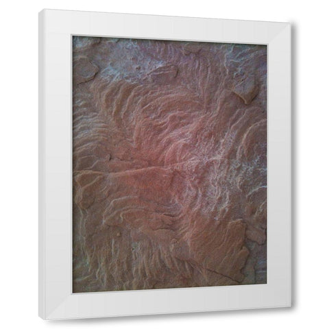 Sandstone I White Modern Wood Framed Art Print by Grayscale