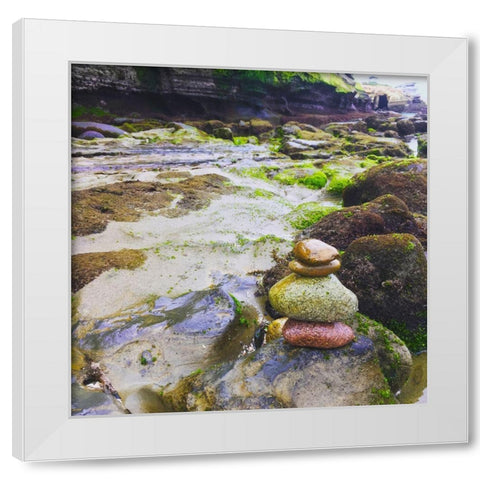 Carins III White Modern Wood Framed Art Print by Grayscale