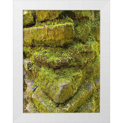 Stone Stack I White Modern Wood Framed Art Print by Grayscale