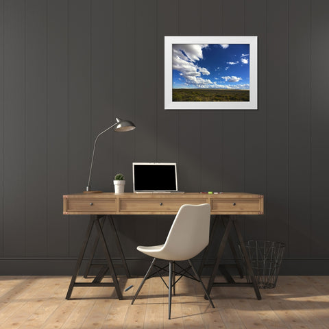 Big Sky I White Modern Wood Framed Art Print by Grayscale