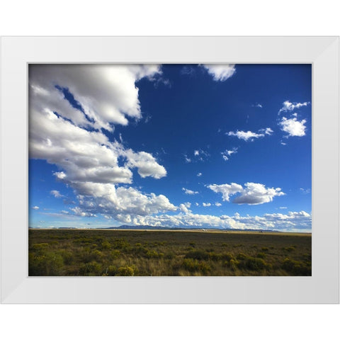 Big Sky I White Modern Wood Framed Art Print by Grayscale