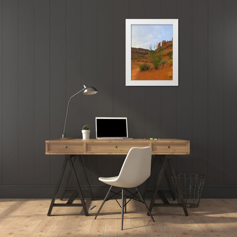 Sedona I White Modern Wood Framed Art Print by Grayscale