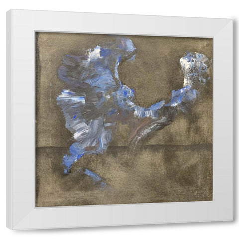 Shaman Dance I White Modern Wood Framed Art Print by Grayscale