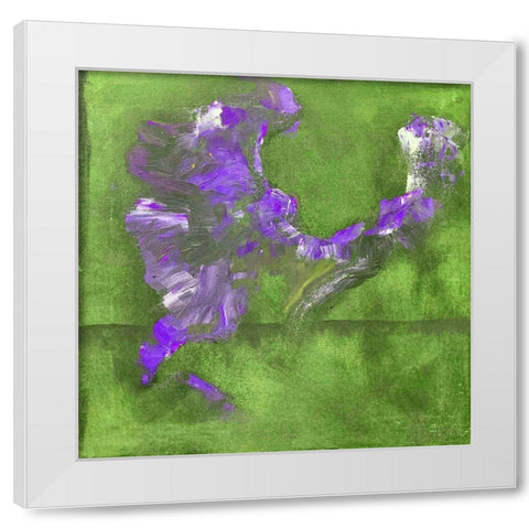 Shaman Dance III White Modern Wood Framed Art Print by Grayscale