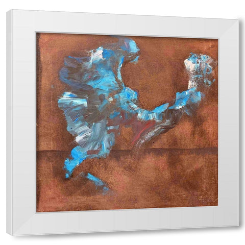 Shaman Dance IV White Modern Wood Framed Art Print by Grayscale
