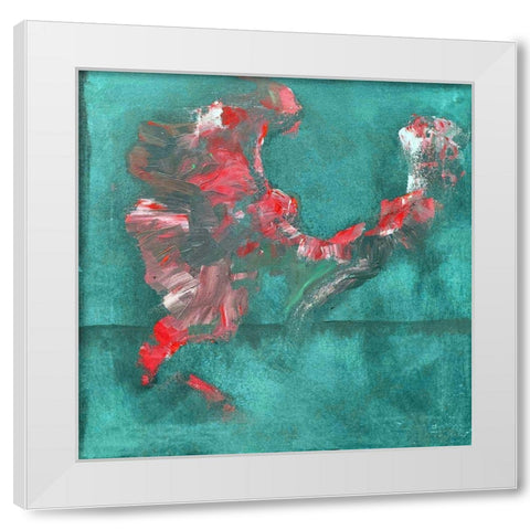 Shaman Dance VII White Modern Wood Framed Art Print by Grayscale