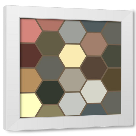 Soft Hive I White Modern Wood Framed Art Print by Grayscale