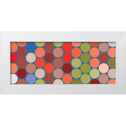 Bright Circles XI White Modern Wood Framed Art Print by Grayscale