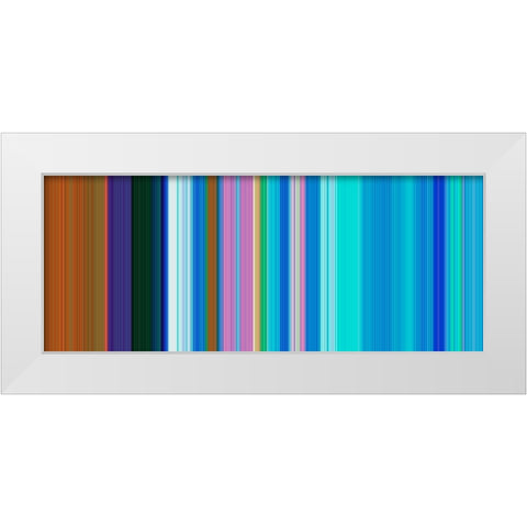 Cool Pinstripes I White Modern Wood Framed Art Print by Grayscale