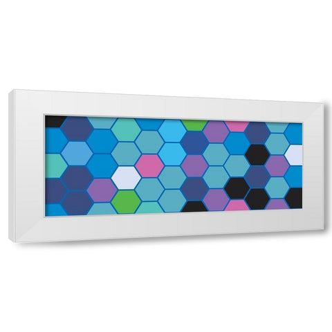 Cool Hive II White Modern Wood Framed Art Print by Grayscale