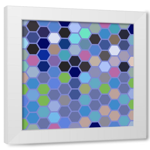Small Hive VI White Modern Wood Framed Art Print by Grayscale
