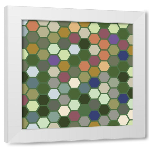 Small Hive X White Modern Wood Framed Art Print by Grayscale