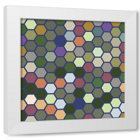 Small Hive XII White Modern Wood Framed Art Print by Grayscale