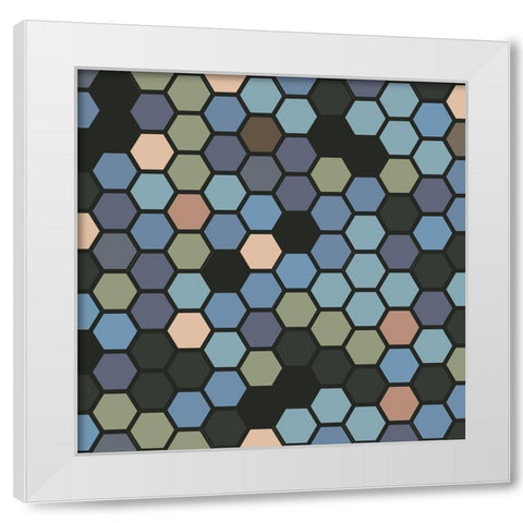 Small Hive XV White Modern Wood Framed Art Print by Grayscale
