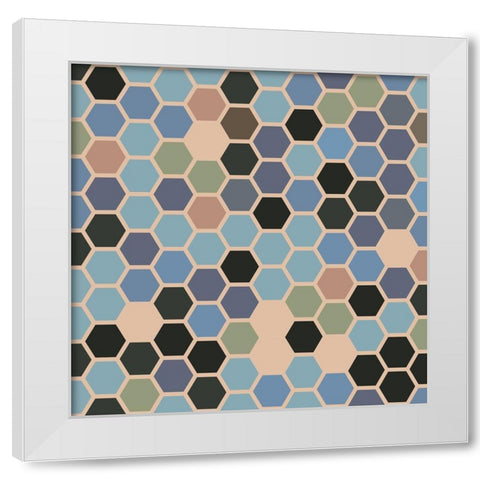 Small Hive XVI White Modern Wood Framed Art Print by Grayscale