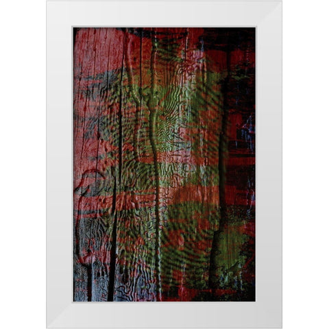 Wood Paint Print I White Modern Wood Framed Art Print by Grayscale