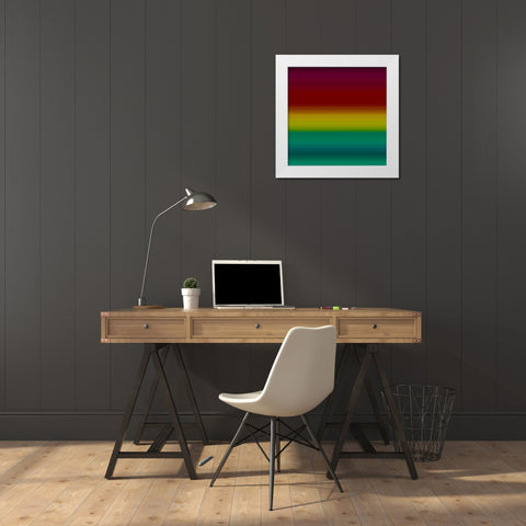 Rich Pinstripes I White Modern Wood Framed Art Print by Grayscale