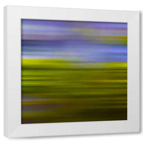Green Pinstripes IV White Modern Wood Framed Art Print by Grayscale