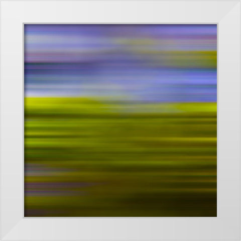 Green Pinstripes IV White Modern Wood Framed Art Print by Grayscale