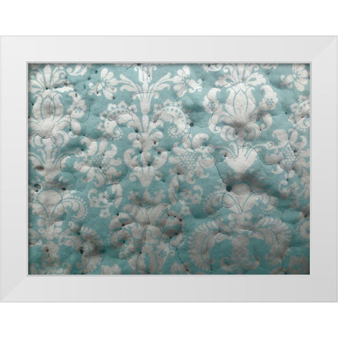 Painted Stencil I White Modern Wood Framed Art Print by Grayscale