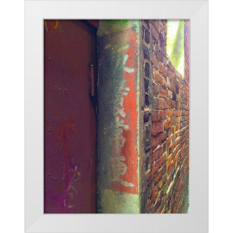 Chinatown I White Modern Wood Framed Art Print by Grayscale