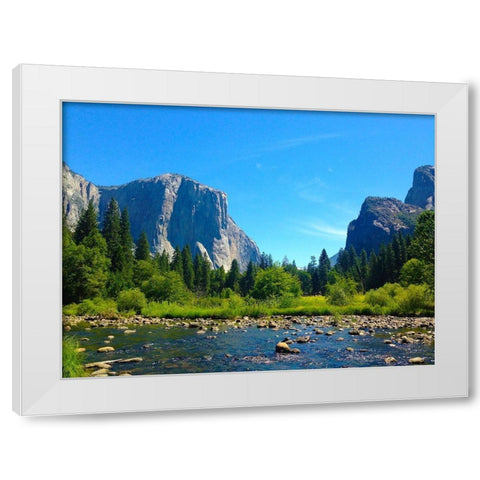 El Capitan III White Modern Wood Framed Art Print by Grayscale