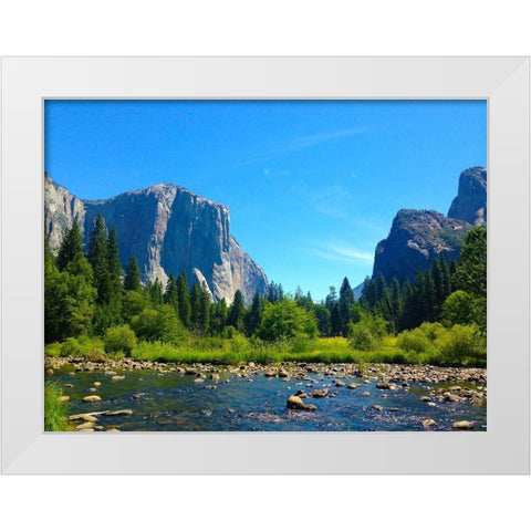 El Capitan III White Modern Wood Framed Art Print by Grayscale